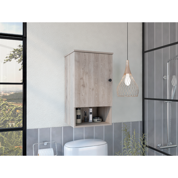 Kensington 1 Shelf Medicine Cabinet Light Grey Light Gray Particle Board
