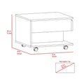 White And Light Oak 1 Drawer 1 Shelf Lift Top Coffee Table White Particle Board
