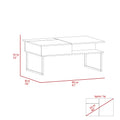 Carbon Espresso And Onyx 1 Shelf Lift Top Coffee Table Espresso Particle Board