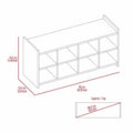 Rafael 8 Compartment Rectangle Entryway Shoe Rack Carbon Espresso Brown Particle Board