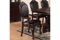 Formal Dining Room Table W Leaf 2X Arm Chairs And 6X Side Chairs Brown 9Pc Set Dining Table Double Pedestal Base Royal Rectangle Table Brown Wood Dining Room Solid Wood Rubberwood Rectangular Dining Table With Chair Wood Wood Brown Seats 8