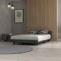 Nimmo Twin Bed Frame Smokey Oak Twin Gray Particle Board