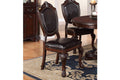 Formal Dining Room Table W Leaf 2X Arm Chairs And 6X Side Chairs Brown 9Pc Set Dining Table Double Pedestal Base Royal Rectangle Table Brown Wood Dining Room Solid Wood Rubberwood Rectangular Dining Table With Chair Wood Wood Brown Seats 8