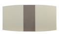 Contemporary Style Dining Table 1Pc With Self Storing Extension Leaf Bright High Gloss White And Gray Taupe Finish Off White Seats 6 Dining Room Contemporary Metal & Wood