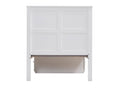 Lolanda Twin Bed White Finish Bd00649T White Solid Wood Mdf