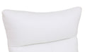 Modern Genuine Italian Leather Upholstered Loveseat White Foam Leather