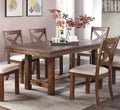 Natural Brown Finish Solid Wood 1Pc Dining Table Wooden Contemporary Style Kitchen Dining Room Furniture Brown Brown Dining Room Modern,Transitional Pine Solid Wood