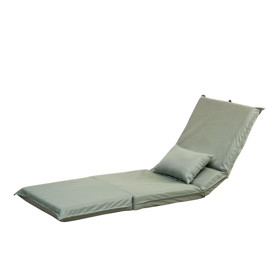 Foldable Portable Chair For Outdoor Travel, Picnic, Bbq,Camping Folding Adults With Carry Bag,Portable Chair For Outdoor Travel, Fourteen Position Adjustable Recliner Light Green Cotton Metal
