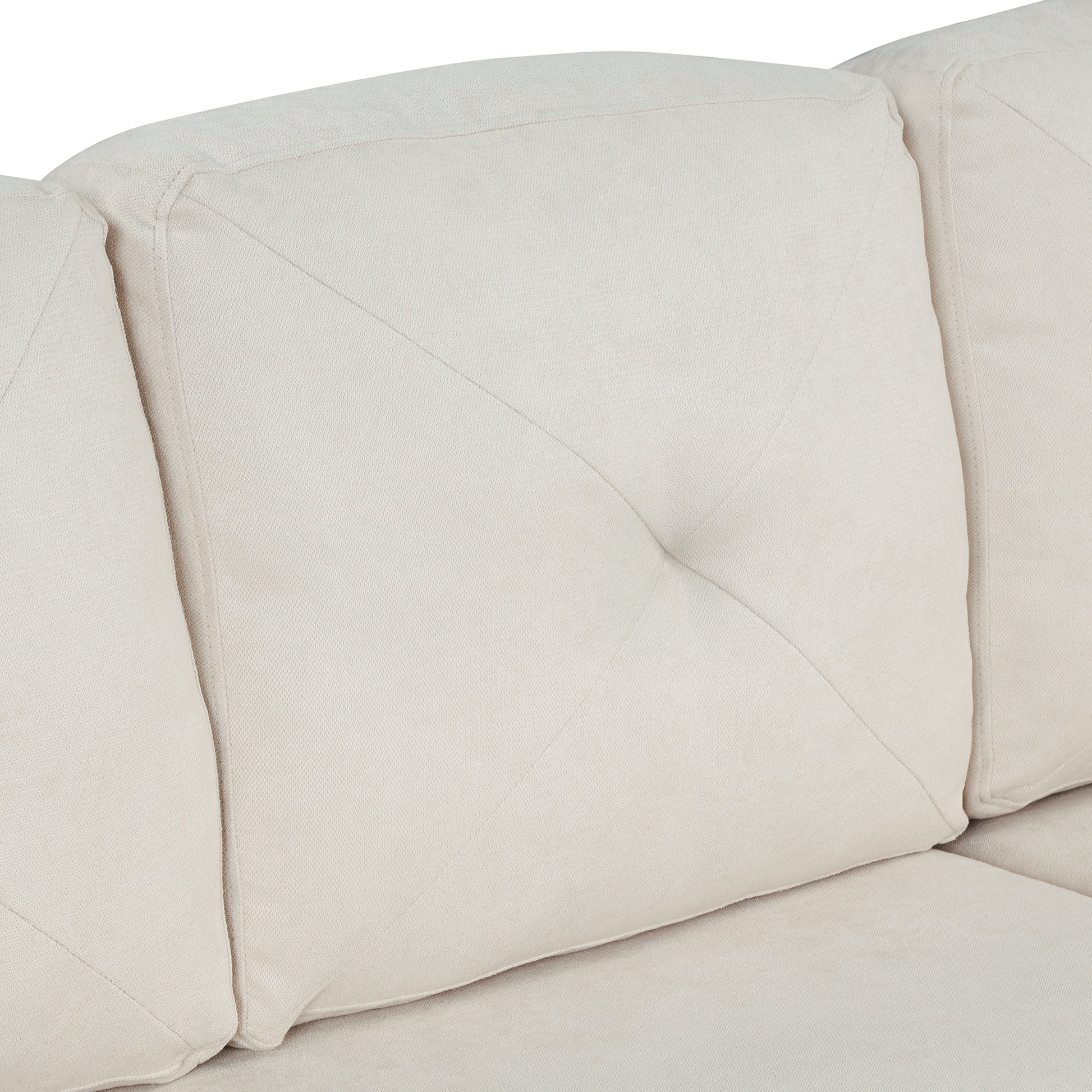 83" Modern Convertible Sleeper Sofa Bed With Storage Chaise,Beige Old Sku:Sg000344Aaa Beige Foam Velvet
