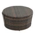 Kd Rattan Round Lounge With Canopy Bali Canopy Bed Outdoor, Wicker Outdoor Sofa Bed With Lift Coffee Table Beige Cotton Steel