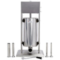 Stainless Steel Commercial Sausage Stuffer,Dual Speed Vertical Sausage Maker 32Lb 15L, Meat Filler With 4 Stuffing Tubes Silver Stainless Steel