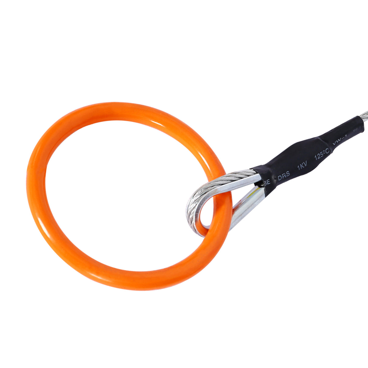 Log Choker Cable With Tow Ring,10 Feet Long Orange Steel