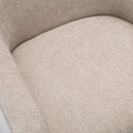 Garland Oatmeal Wood Base Swivel Chair Natural Foam Polyester