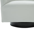 Garland Dove Grey Wood Base Swivel Chair Grey Foam Pu Leather