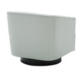 Garland Dove Grey Wood Base Swivel Chair Grey Foam Pu Leather