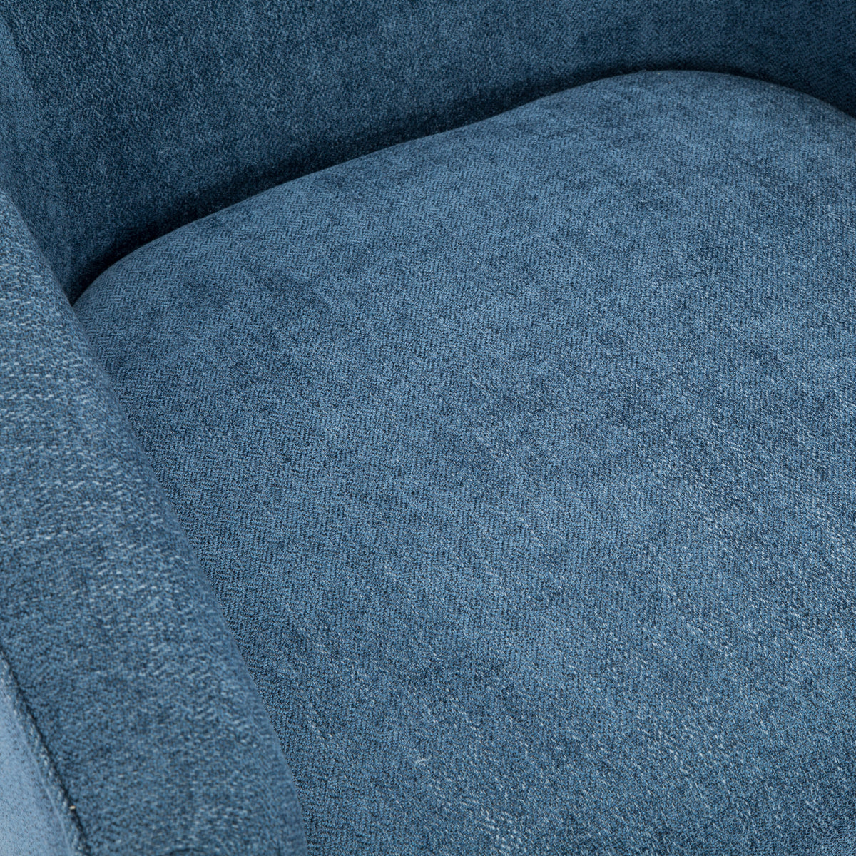 Garland Cadet Blue Wood Base Swivel Chair Blue Foam Polyester