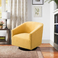 Garland Goldenrod Wood Base Swivel Chair Golden Foam Polyester