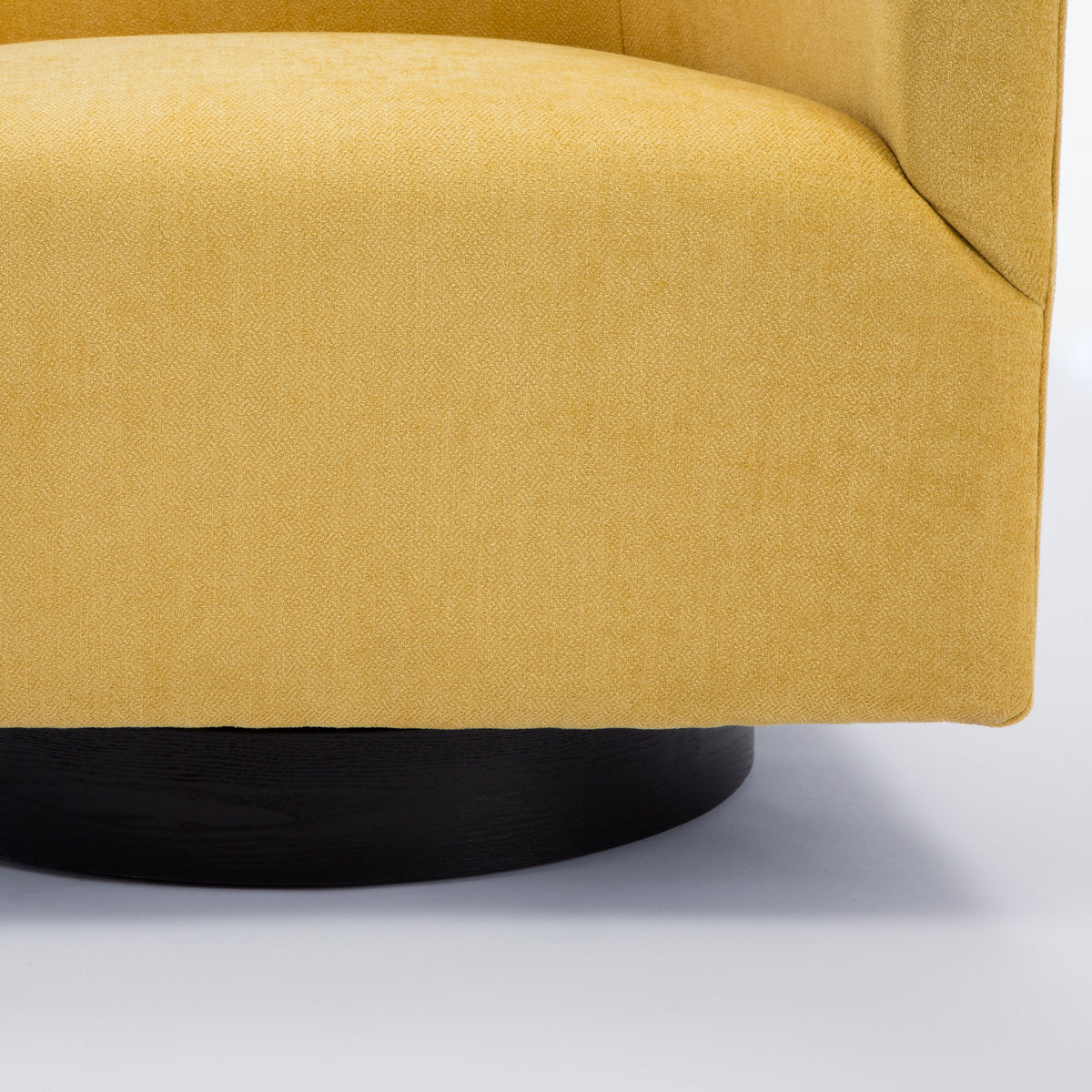 Garland Goldenrod Wood Base Swivel Chair Golden Foam Polyester