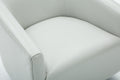Garland Dove Grey Wood Base Swivel Chair Grey Foam Pu Leather