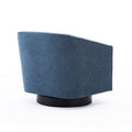 Garland Cadet Blue Wood Base Swivel Chair Blue Foam Polyester