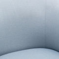 Earl Sky Blue Skirted Swivel Chair Light Blue Foam Polyester