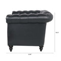 3 Piece Configurable Living Room Set Black Pu
