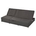 Outdoor Double Sunbed, Wicker Rattan Patio Reclining Chairs With Adjustable Backrest And Seat, Conversational Set For 2 Person, Gray Yes Complete Patio Set Gray Water Resistant Frame Water Resistant Cushion Garden & Outdoor Casual Sofa Seating Groups