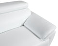 Genuine Leather Loveseat White Foam Leather