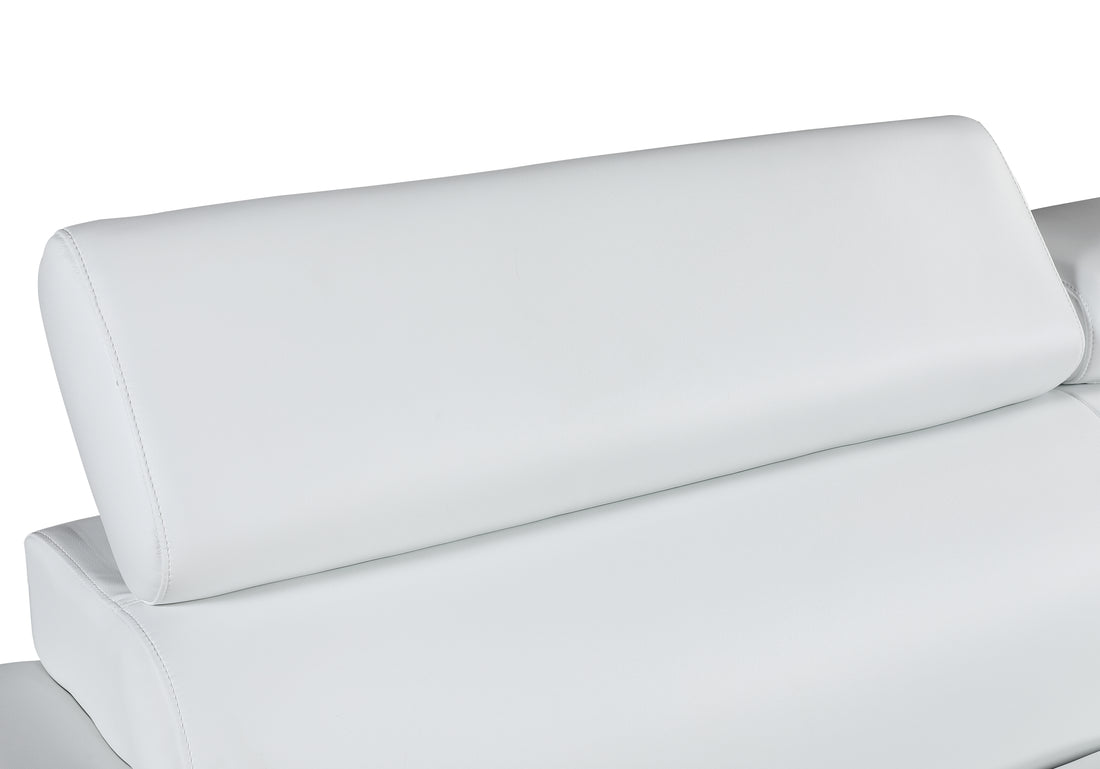 Genuine Leather Chair White Foam Leather