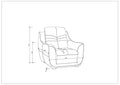 Genuine Leather Chair Brown Foam Leather