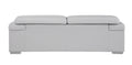 Top Grain Italian Leather Sofa Light Gray Foam Leather