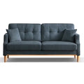 Living Space Sofa 3 Seater With Waterproof Fabricusb Charge Port Dark Blue Foam Fabric 3 Seat
