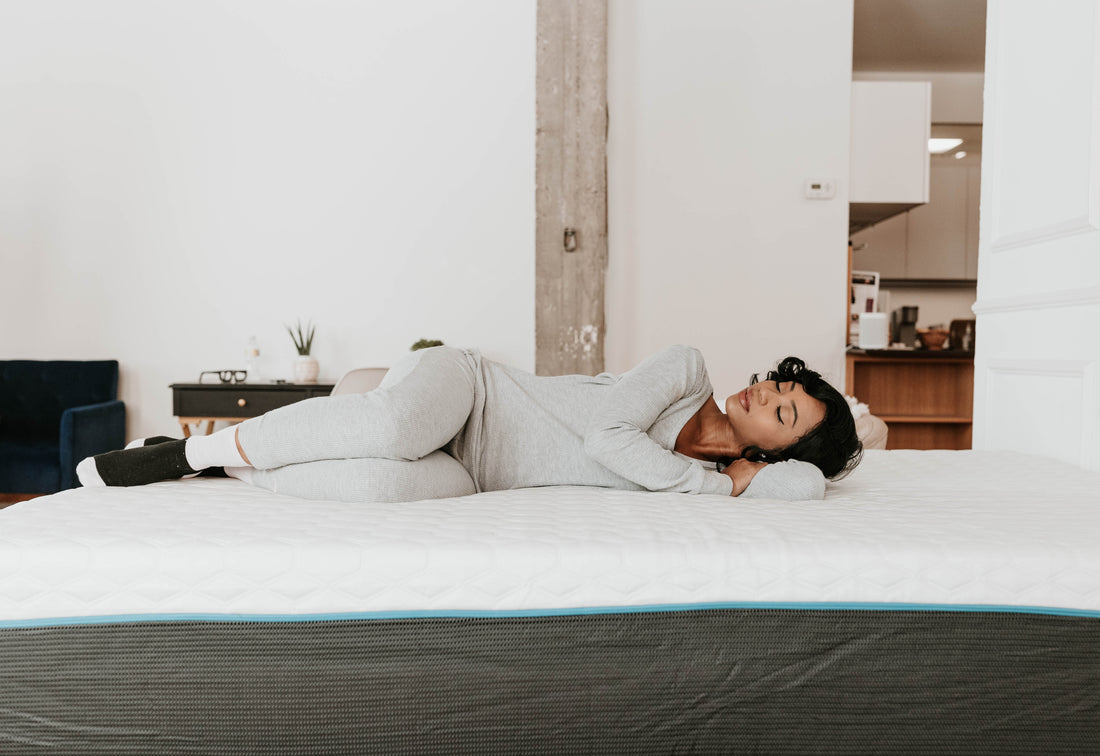 Copper Infused 12 In Soft Memory Foam King Mattress White Gray Polyurethane