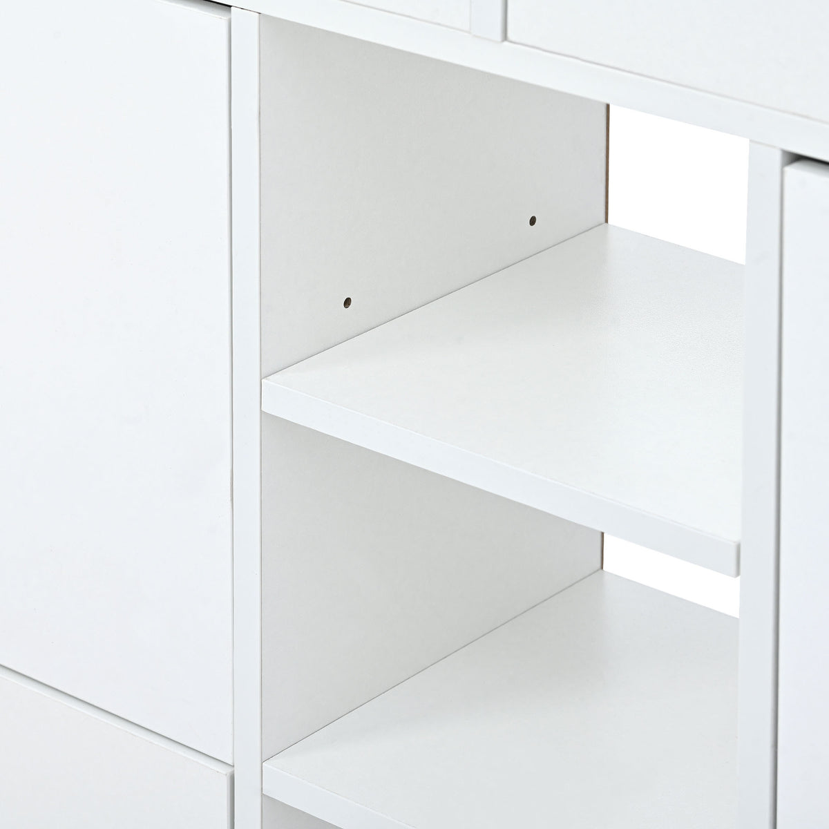 Modern Shoe Cabinet With 4 Flip Drawers, Multifunctional 2 Tier Shoe Storage Organizer With Drawers, Free Standing Shoe Rack For Entrance Hallway, White. White Particle Board