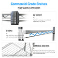 8 Tier Triangles Corners Wire Shelving Unit, Nsf Height Adjustable Metal Storage Shelves, Heavy Duty Storage Wire Rack Metal Shelves 82