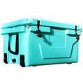Hot Selling Blue Color 65Qt Outdoor Cooler Fish Ice Chest Box 2022 Popular Camping Cooler Box Blue Abs Plastic