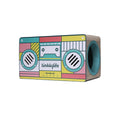 Tinklylife Cat Condo Scratcher Post Cardboard, Rectangle Shape Stereo Pattern Cat Scratching House Bed, Green Colour Multicolor Carbon Fiber