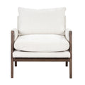 Mid Century Modern Velvet Accent Chair,Leisure Chair With Solid Wood And Thick Seat Cushion For Living Room,Bedroom,Studio,White White Foam Velvet