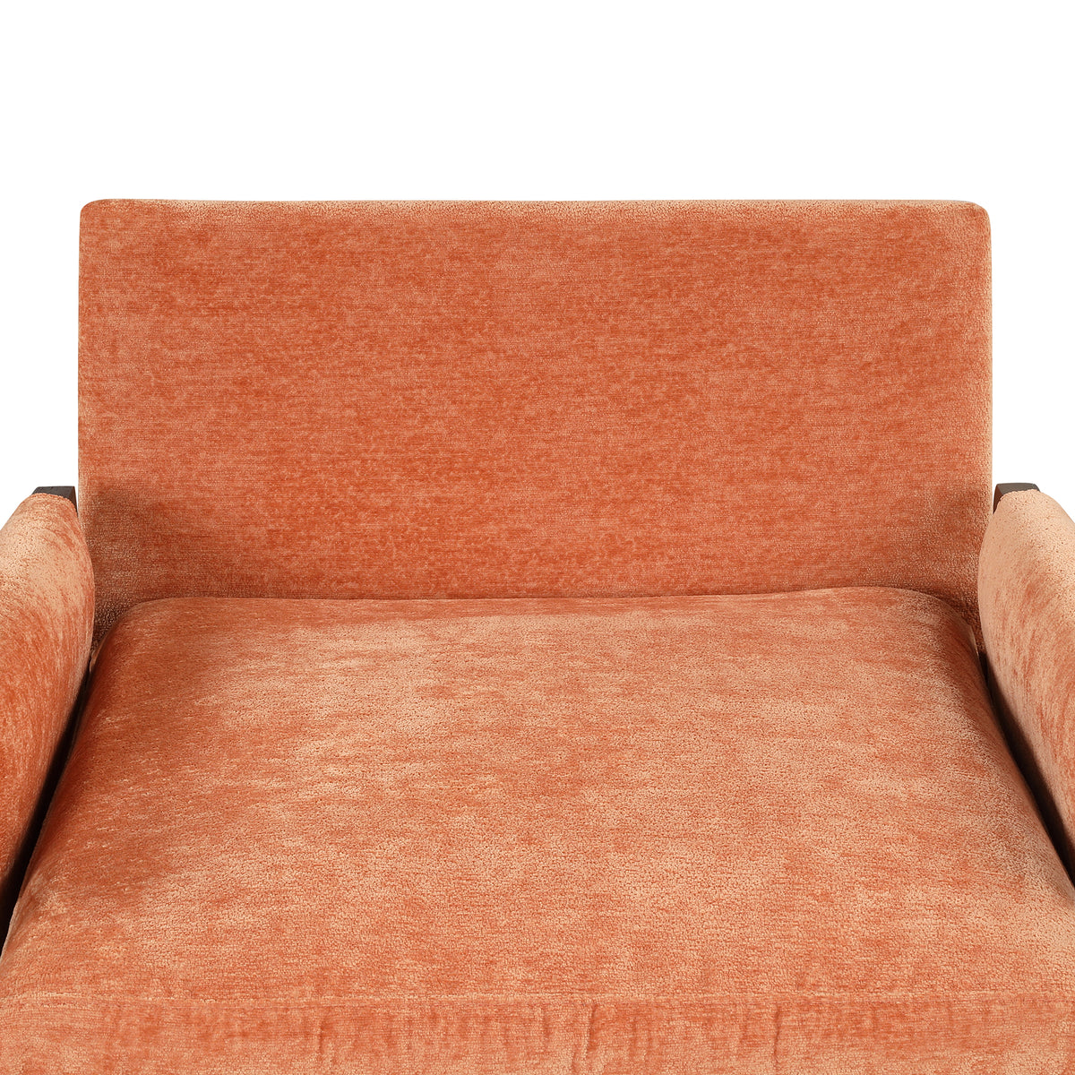 Mid Century Modern Velvet Accent Chair,Leisure Chair With Solid Wood And Thick Seat Cushion For Living Room,Bedroom,Studio,Orange Orange Foam Velvet