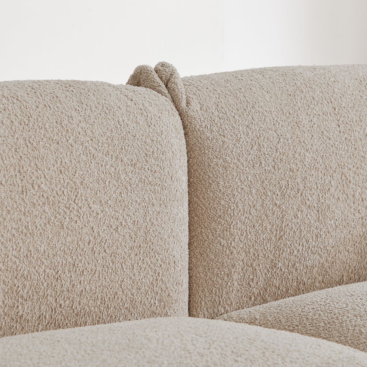 87'' Oversized Loveseat Sofa For Living Room, Sherpa Sofa With Metal Legs, 3 Seater Sofa, Solid Wood Frame Couch With 2 Pillows, For Apartment Office Living Room Camel B Part Camel Foam Fabric