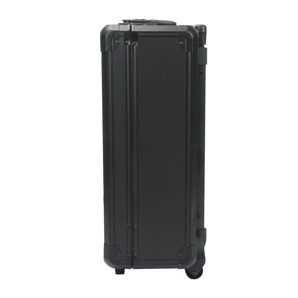 Black Hand Tool Box With 4 Layers Of Toolset And Wheels Black Plastic