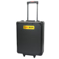 Black Hand Tool Box With 4 Layers Of Toolset And Wheels Black Plastic