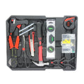 Black Hand Tool Box With 4 Layers Of Toolset And Wheels Black Plastic