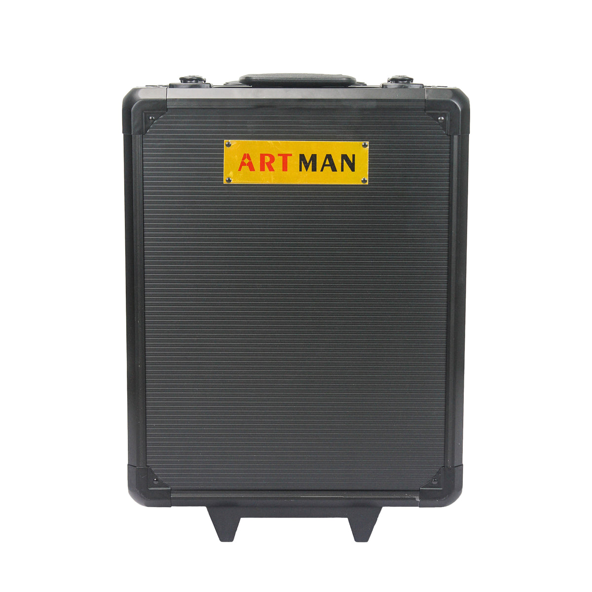 Black Hand Tool Box With 4 Layers Of Toolset And Wheels Black Plastic