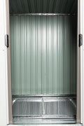 6Ft X 4Ft Outdoor Metal Storage Shed Grey Iron