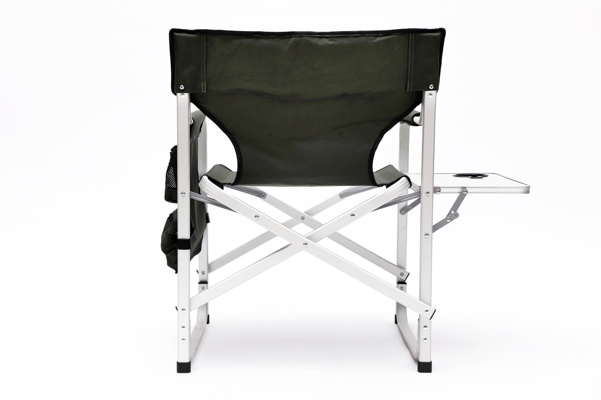 Set Of 3, Folding Outdoor Table And Chairs Set For Indoor, Outdoor Camping, Picnics, Beach,Backyard, Bbq, Party, Patio, Black Green Black Aluminum