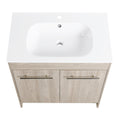 30 Inch Freestanding Bathroom Vanity Kd Packing Bvc04830Weo White Oak 2 Bathroom Freestanding Modern Plywood