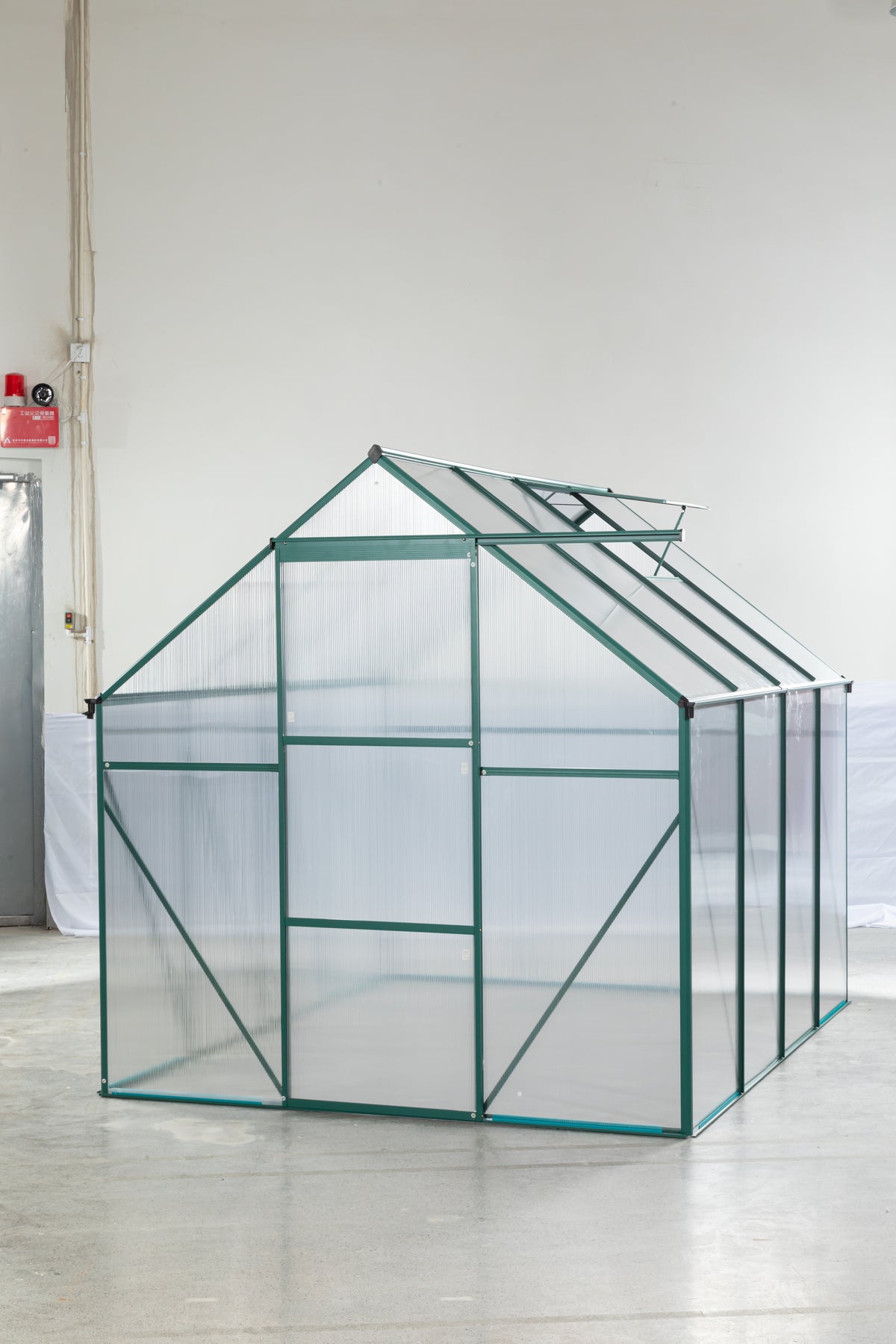 Green 6 X 8 Ft Outdoor Patio Greenhouse Green Aluminum