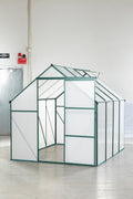 Green 6 X 8 Ft Outdoor Patio Greenhouse Green Aluminum