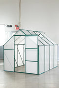 Green 6 X 8 Ft Outdoor Patio Greenhouse Green Aluminum